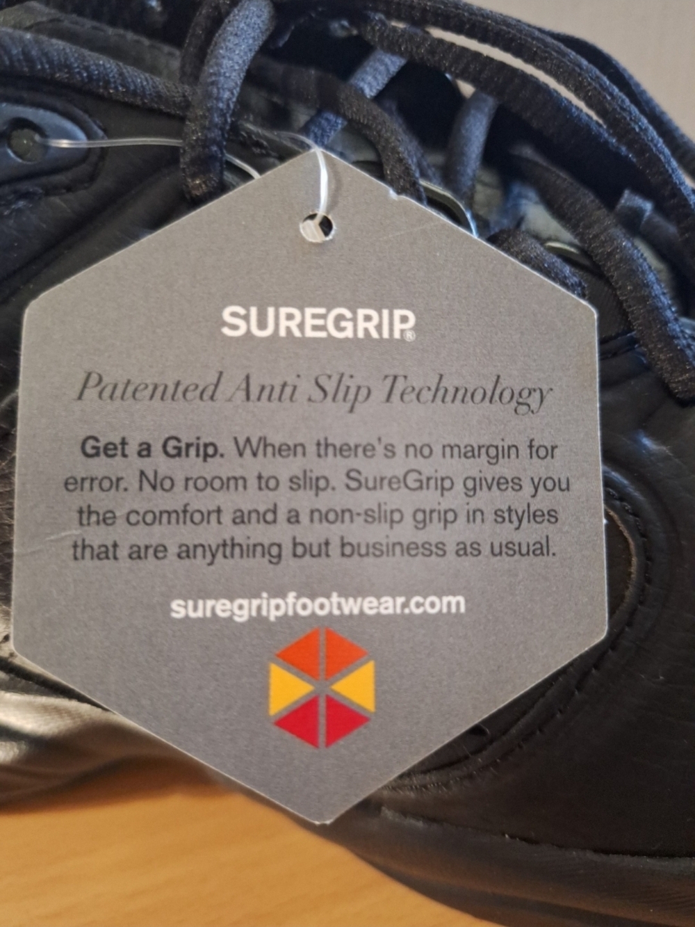 New Balance Men’s Black Leather Walking Shoes - SureGrip - Picture 11 of 13